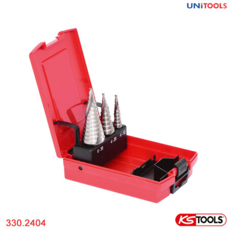 Bộ mũi khoan bậc 3 chi tiết KS Tools 330.2404-1