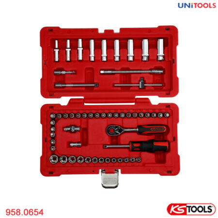 Bộ tay vặn khẩu 1/4 inch KS Tools 958.0654-1