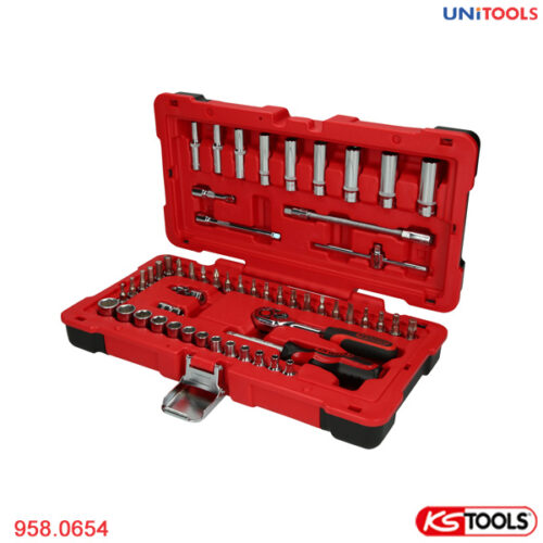 Bộ tay vặn khẩu 1/4 inch KS Tools 958.0654