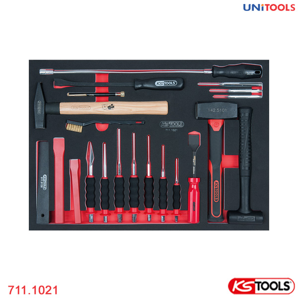 Khay đồ dụng cụ 21 chi tiết KS Tools 711.1021