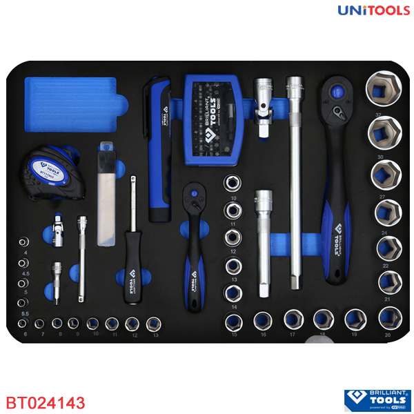 Bộ dụng cụ 143 chi tiết Brilliant-Tools BT024143-5