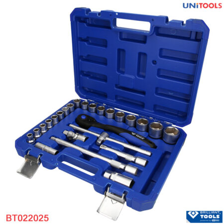 Bộ khẩu tay vặn Brilliant-Tools 1/2'', 25 pcs BT022025-1