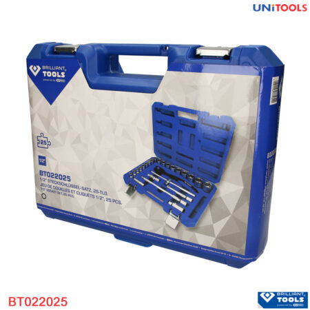 Bộ khẩu tay vặn Brilliant-Tools 1/2'', 25 pcs BT022025-2