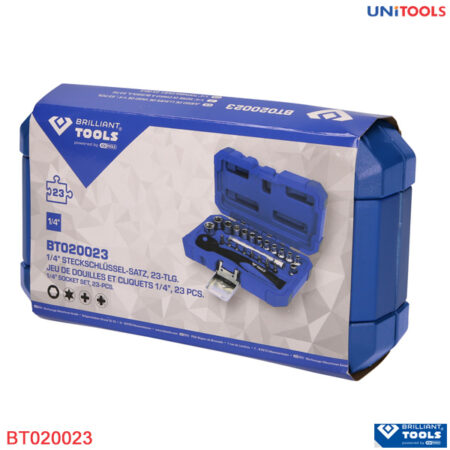 Bộ khẩu tay vặn Brilliant-Tools 1/4 inch BT020023-2