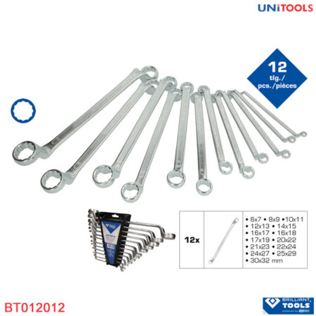 Bộ cờ lê miệng nghiêng Brilliant-Tools BT012012