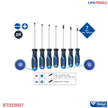 Bộ tô vít 7 chiếc Brilliant-Tools BT033007