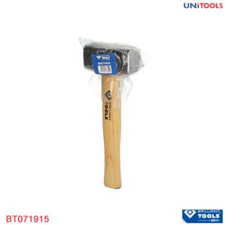 Búa đầu vuông 1500g cán gỗ Brilliant-Tools BT0719150-1