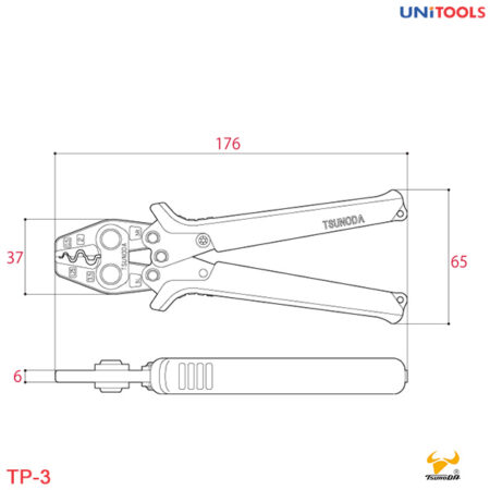 kìm bấm ép cos tsunoda tp-3 (2)
