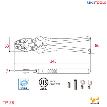 kìm bấm ép cos tp-38 tsunoda (2)