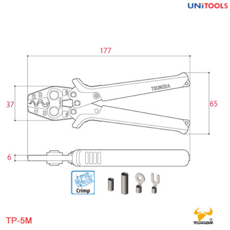 kìm bấm ép cos tsunoda tp-5M (2)