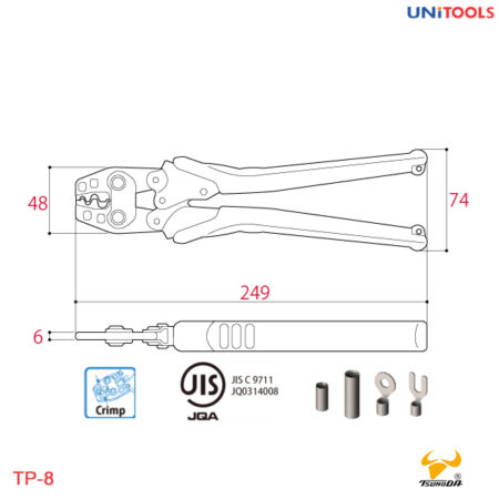 kìm bấm ép cos tsunoda tp-8 (2)