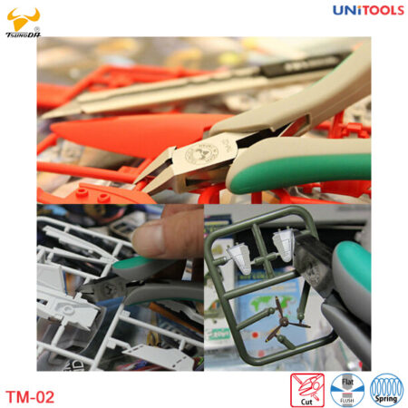 Kìm cắt nhựa lưỡi phẳng, ngắn Tsunoda TM-02