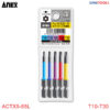Bộ mũi vít hoa thị T10-T30 Anextool ACTX5-65L