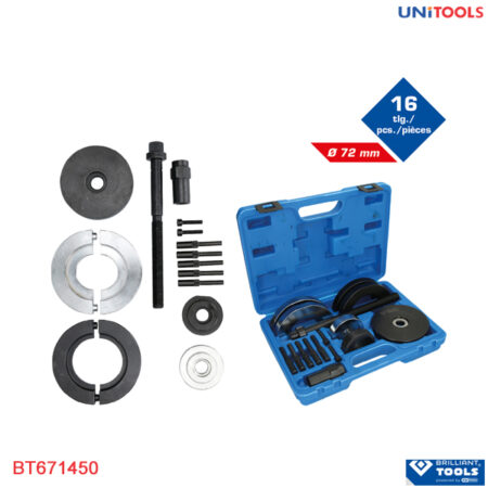 Bộ công cụ ổ trục bánh trước đường kính 72mm brilliant tools BT671450 (1)
