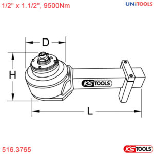 thông số cờ lê nhân lực 9500Nm 516.3765