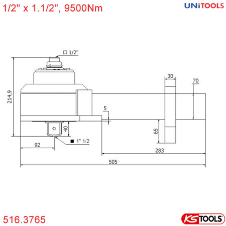 thông số cờ lê nhân lực 9500Nm 516.3765