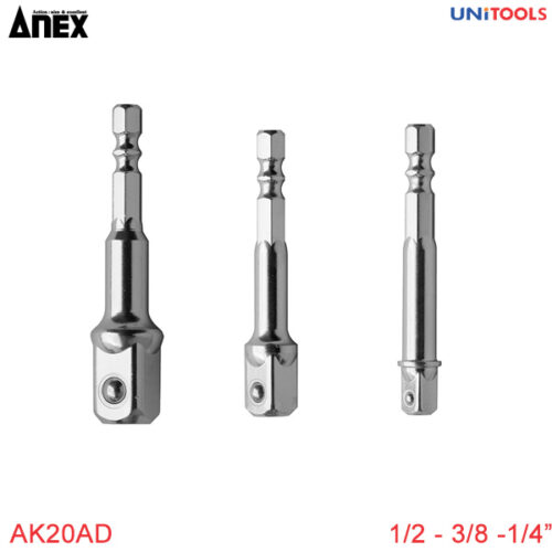 đầu chuyển đổi lục giác - đầu vuông anextool ak20ad
