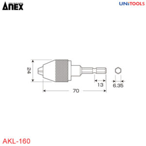 đầu chuyển mũi khoan AKL-160 anextool (1)