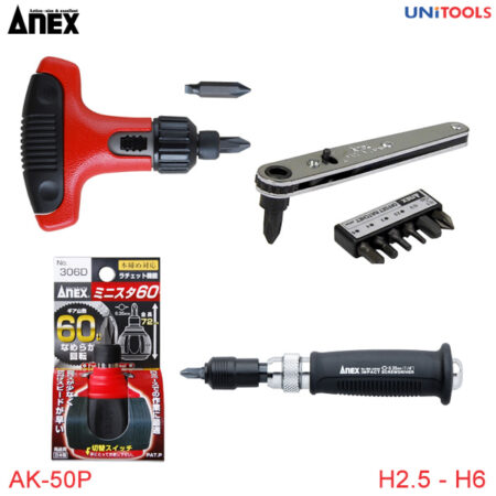 mũi vặn vít đầu ngắn ak-50P-H series Anextool (1)