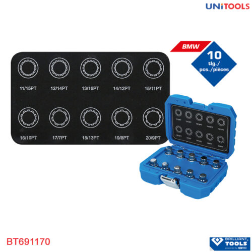 Bộ socket tháo bulong khóa bánh xe BMW Brilliant tools (1)