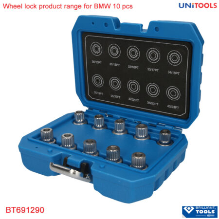 Bộ socket tháo ốc khóa bánh xe BMW 10 chi tiết Brilliant tools (2)