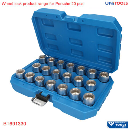 Bộ socket tháo ốc khóa bánh xe Porsche 20 chi tiết Brilliant tools (2)