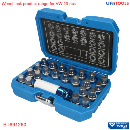 Bộ socket tháo ốc khóa bánh xe VW 23 chi tiết brilliant tools (2)