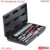 bộ tuýp socket đa năng 1/4 inch 25 món 911.0625 ks tools