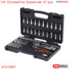 bộ socket đa năng 1/4", 47 món 918.0847 CHROMEplus