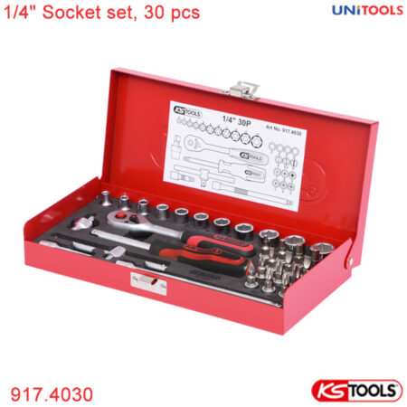 bộ tuýp socket 1/4 inch, 30 món 917.4030 KS Tools