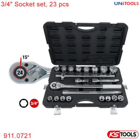 Bộ tuýp 3/4 inch KS Tools 911.0721 21 món (1)