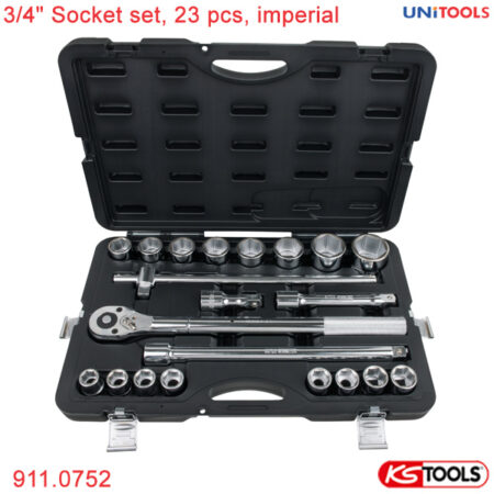 bộ tuýp 3/4 inch KS Tools 911.0752, hệ inch