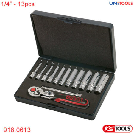 Bộ tuýp 1/4 inch 13 món KS Tools 918.6013