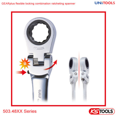 Cờ lê vòng miệng tự động lắc léo KS Tools 503.48 Series (3)