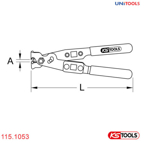 thông số kìm kẹp quai nhê ô tô 240mm o clip kstools 115.1053