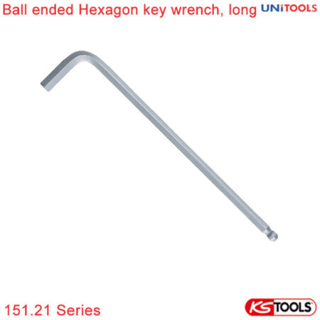 lục giác đầu bi thép CRV loại dài KS Tools 151.21 Series