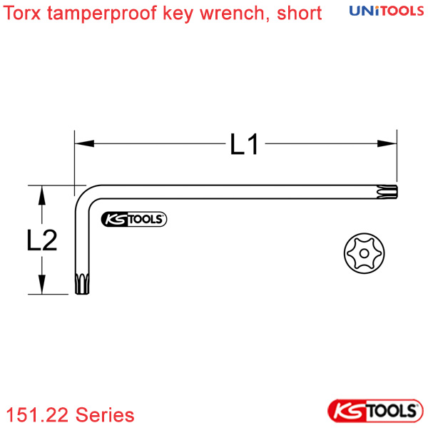thông số lục giác hoa thị có lỗ KS Tools 151.22 Series