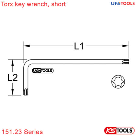 thông số lục giác hoa thị KS Tools 151.23 Series T5-T80