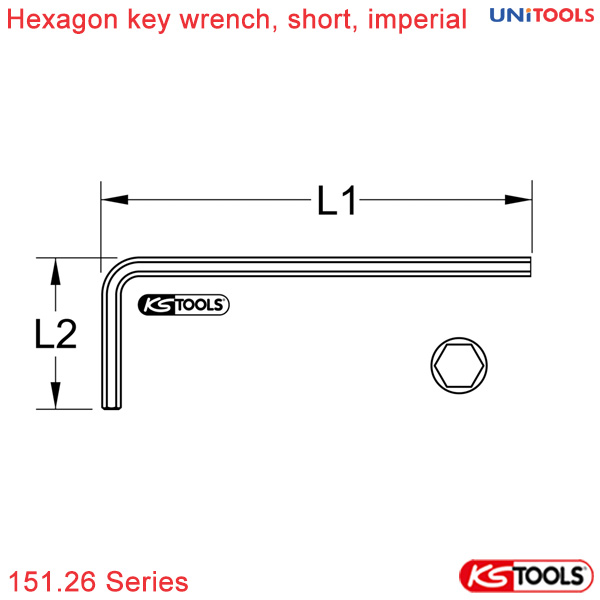 chìa vặn lục giác ngắn KS Tools 0.7-36 mm 151.26 series hệ inch (1)