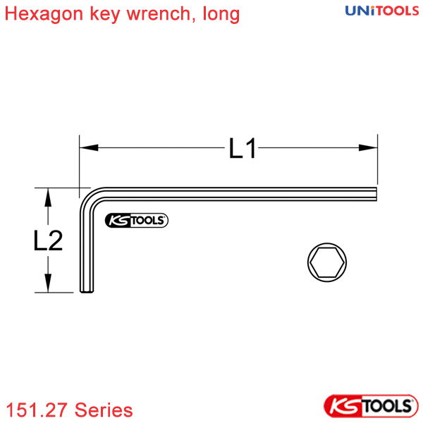 lục giác KS Tools 151.27 Series 1.3-19 mm thông số