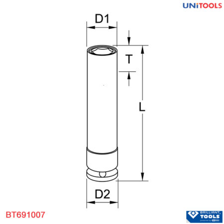 Socket 1/2 inch 19mm chuyên dụng cho bánh xe ô tô (2)