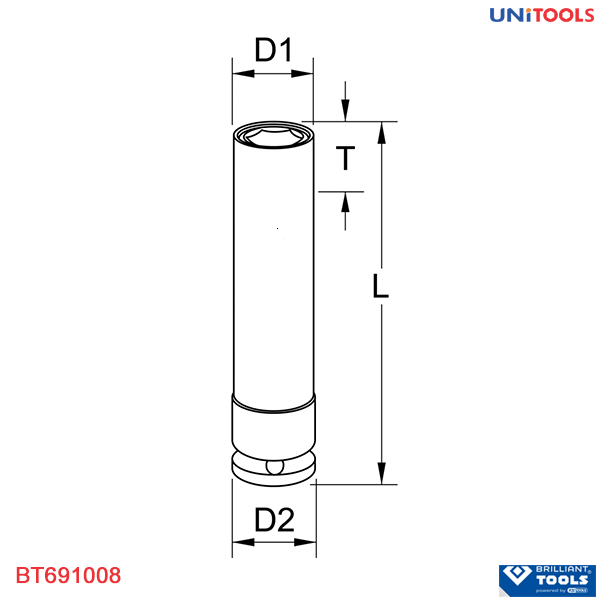 Socket 1/2 inch 21mm chuyên dụng cho bánh xe ô tô (2)