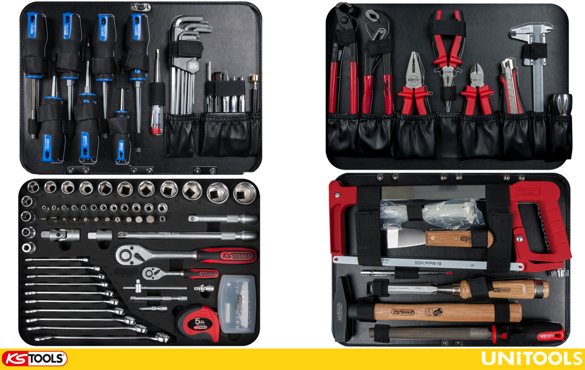 bộ dụng cụ chuyên dụng đa năng 4 ngăn của đức ks tools 911.0649