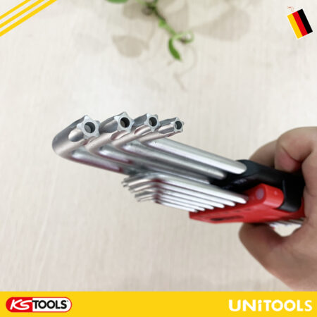 Bộ lục giác đầu sao Star cây dài 10 pcs KS Tools 151.2482-1