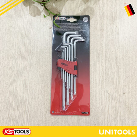 Bộ lục giác đầu sao Star cây dài 10 pcs KS Tools 151.2482