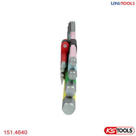 Bộ chìa lục giác dài 14 pcs nhiều màu KS Tools 151.4640-1