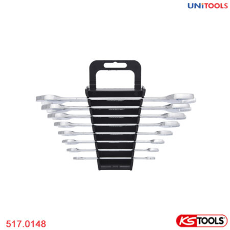 Bộ cờ lê 2 đầu miệng 8 pcs 6-22 mm KS Tools 517.0148-1