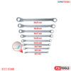 Bộ cờ lê 2 đầu tròng nghiêng 75 độ 8 chiếc KS Tools 517.0248