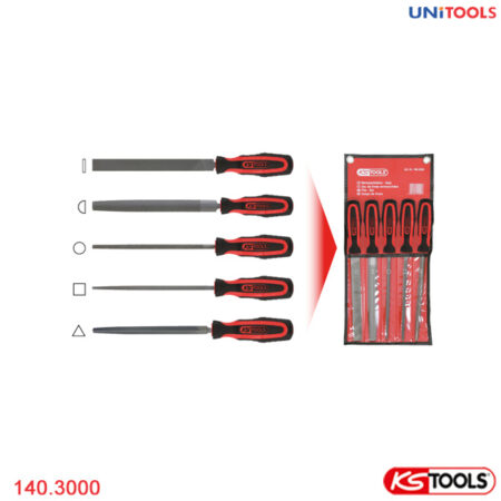 Bộ giũa 5 chiếc 200 mm KS Tools 140.3000