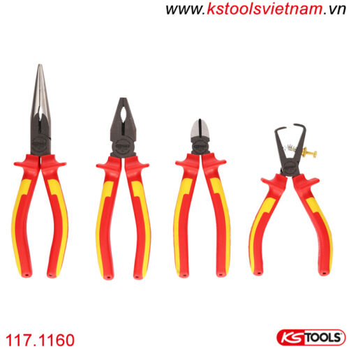 Bộ kìm cách điện 1000V VDE model 117.1160 KS Tools